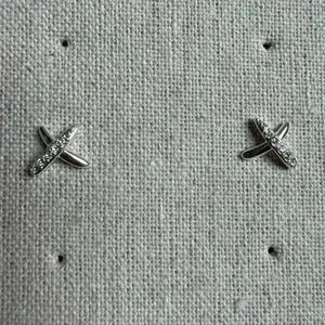 Stella & Dot “X”  Pave Earrings